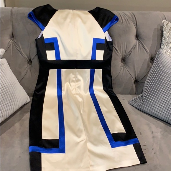 JAX Colorblock Cap Sleeve Sheath Dress - Picture 4 of 7